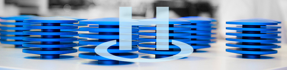 Hydramotion logo with signature heatsinks showcasing the companies quality